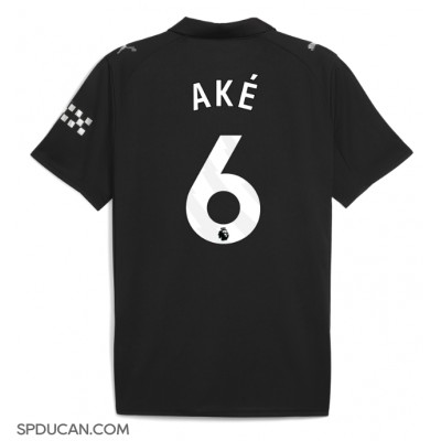 Muški Nogometni Dres Manchester City Nathan Ake #6 Gostujuci 2025-26 Kratak Rukav Muški Nogometni Dres Manchester City Nathan Ake #6 Gostujuci 2025-26 Kratak Rukav